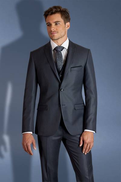 costume 4 pièces bleu cérémonie