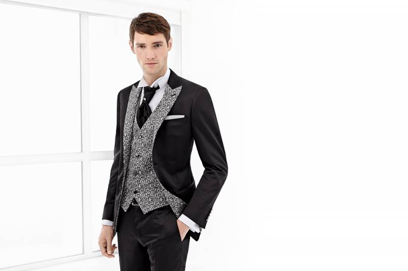 costume Lubiam gris imprimé sur MARSEILLE