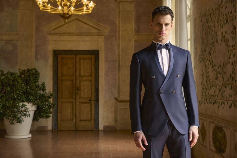 Ou trouver son costume de mariage col mao bleu nuit sur Marseille ?