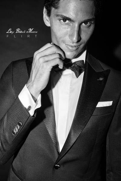 COSTUME NOIR DE MARIAGE LUIGI BIANCHI MARSEILLE