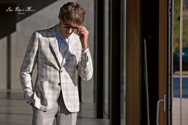 costume à carreaux pour un mariage vintage et champêtre sur aix en provence 13100