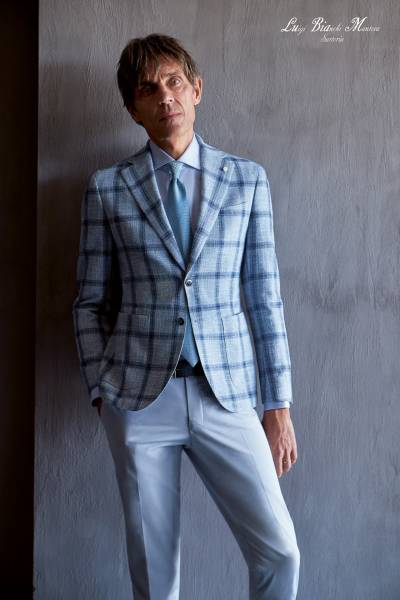 veste bleu ciel vintage et champêtre  mariage marseille