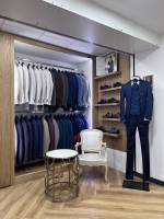 Notre zone d'activité pour ce service Costume col mao sur mesure de mariage Petrelli